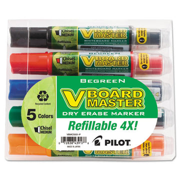 Pilot® Begreen V Board Master Dry Erase Marker, Medium Chisel Tip, Blue freeshipping - TVN Wholesale